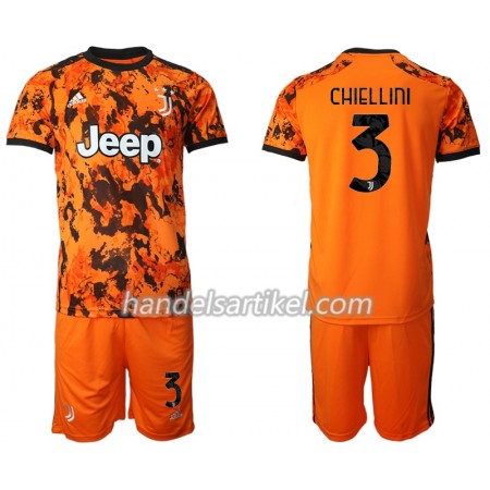 Juventus Giorgio Chiellini 3 Kinder Ausweich Trikotsatz 2020/21 Kurzarm (+ Kurze Hosen)